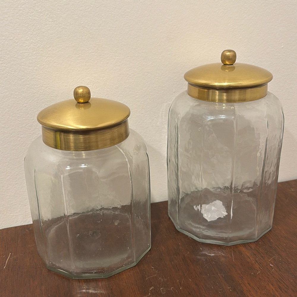 Anthropologie Glass Jars